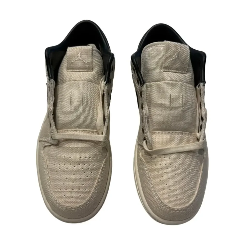 Jordan 1 Low Premium Men Sneaker in Pale Ivory Off Noir Baroque Brown, Size 8